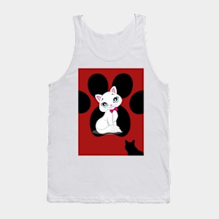 Cat love Tank Top